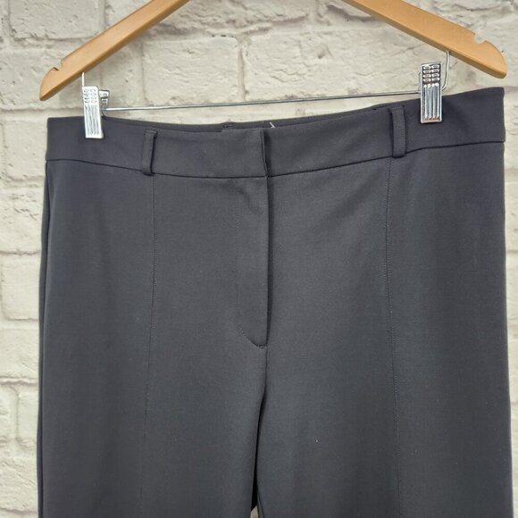 J. McLaughlin Black Straight Leg Slit Ankle Pants Trouser Size 12 - Picture 8 of 16